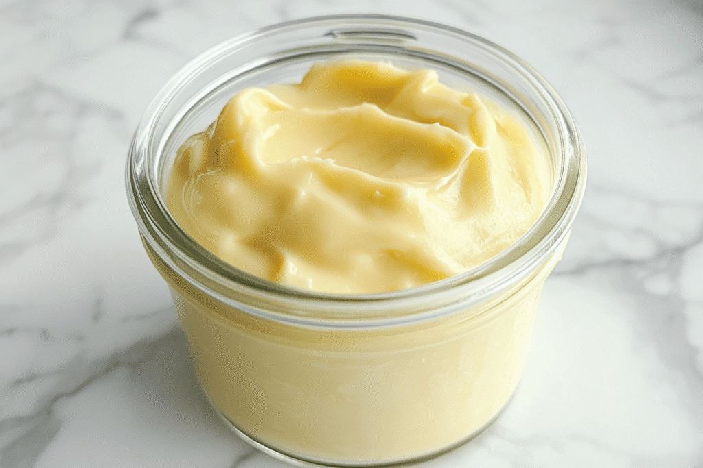 Carnivore Mayo: The Ultimate Zero-Carb Creamy Game-Changer 7 carnivore mayo in a glass jar on marble background