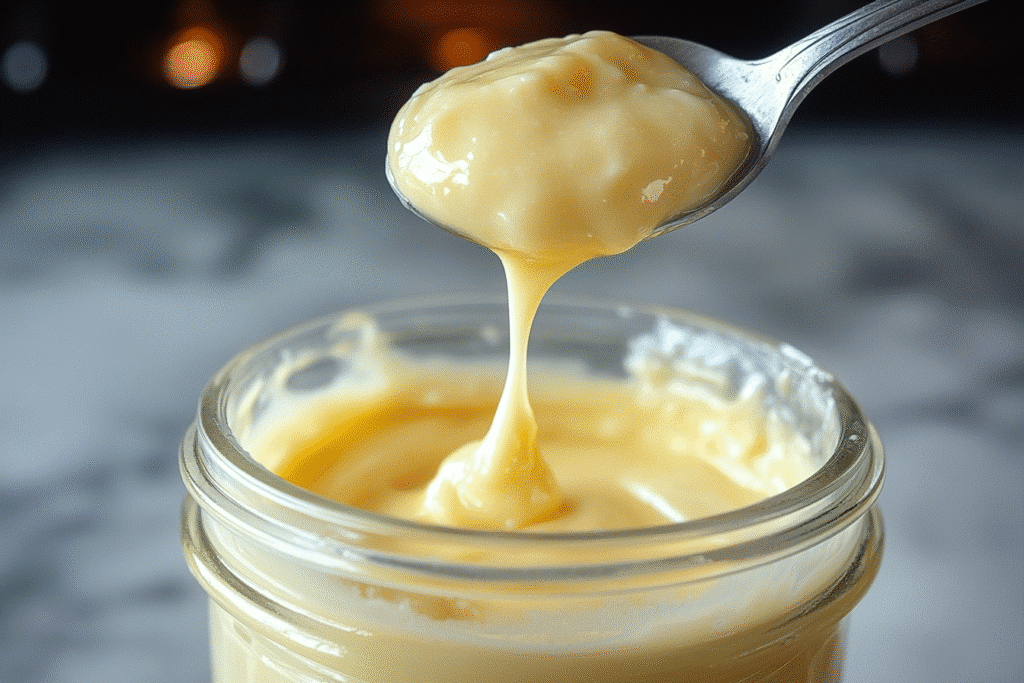 Carnivore Mayo: The Ultimate Zero-Carb Creamy Game-Changer 5 carnivore mayo dripping from a spoon into jar