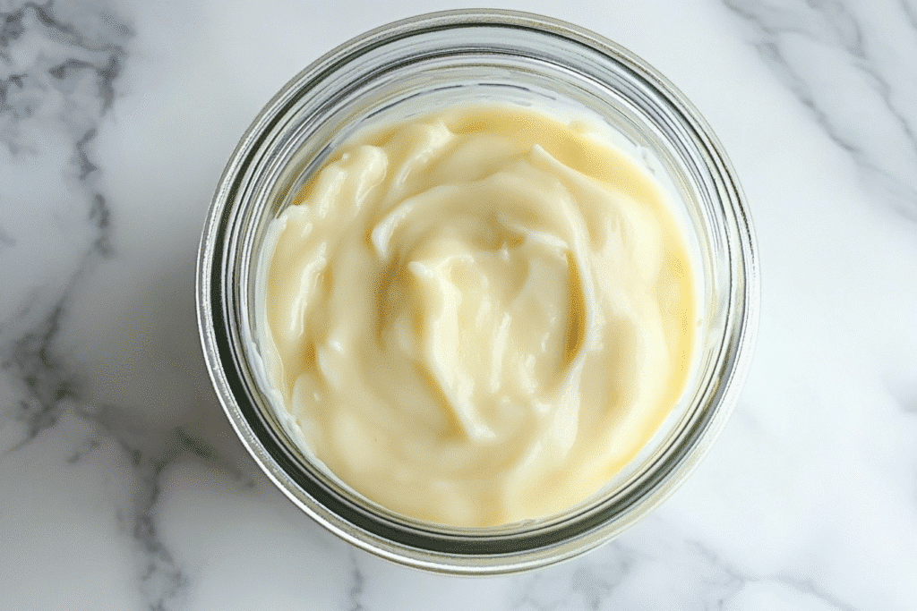 Carnivore Mayo: The Ultimate Zero-Carb Creamy Game-Changer 8 carnivore mayo creamy surface overhead view