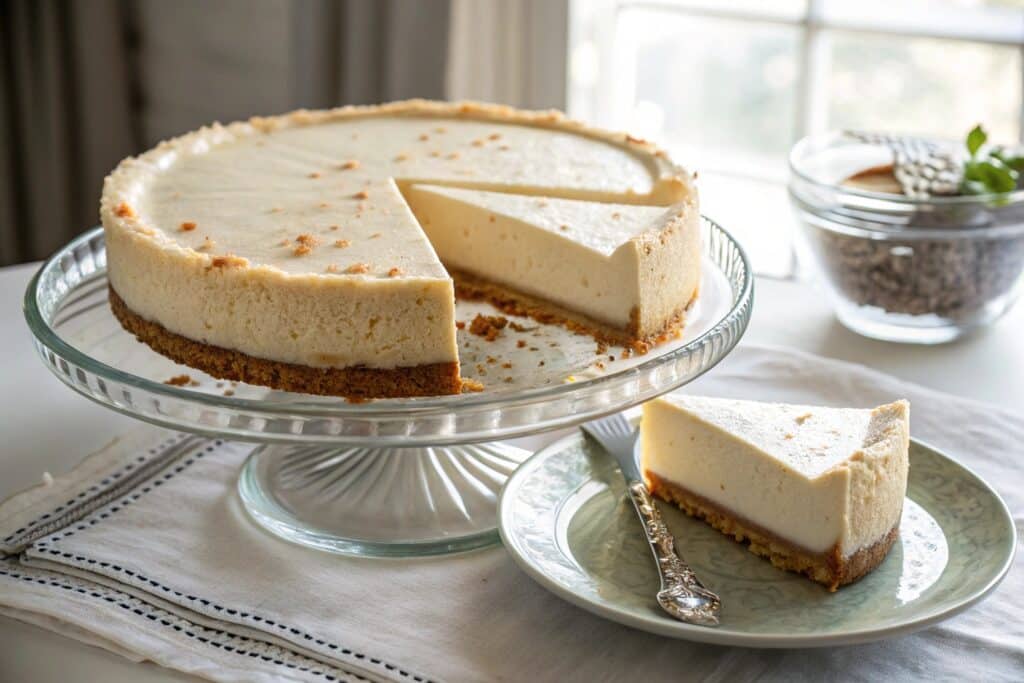 full carnivore cheesecake with sliced portion