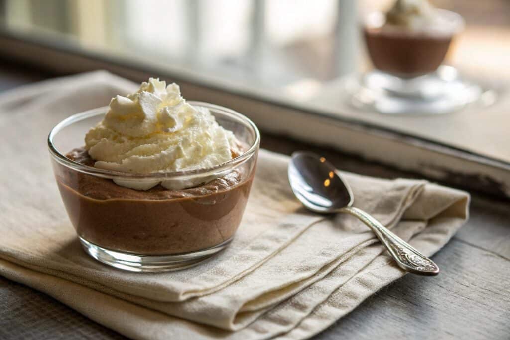 single-serving carnivore dessert mousse in glass bowl