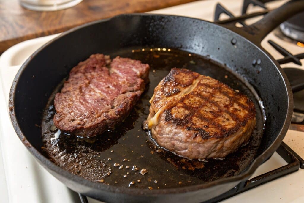 Cooking meat for carnivore sandwich recipe