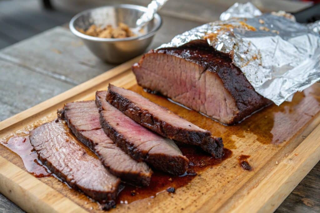 Carnivore Brisket Recipe: The Ultimate Fatty Beef Cut Guide 8 Rested brisket with juices visible for a carnivore brisket recipe