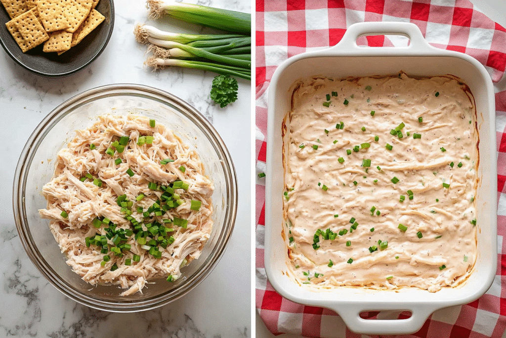 Step-by-step preparation of Ritz Cracker Chicken Casserole
