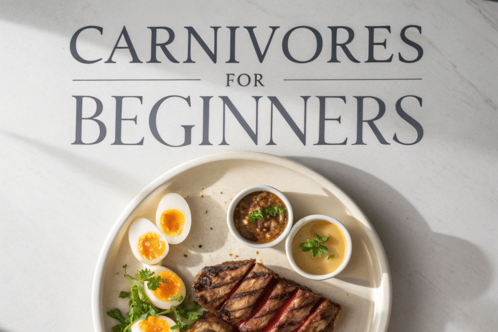 Carnivores for beginners with steak, eggs, and broth